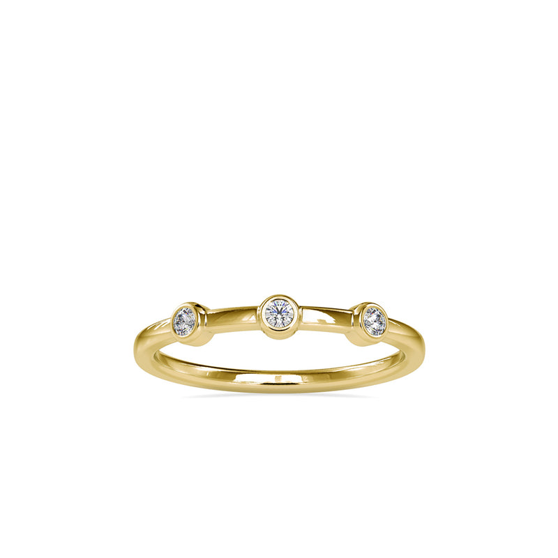 Lucidity Diamond Ring Yellow gold