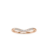 Selena Round Diamond Ring Rose gold