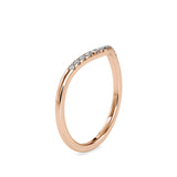 Selena Round Diamond Ring Rose gold