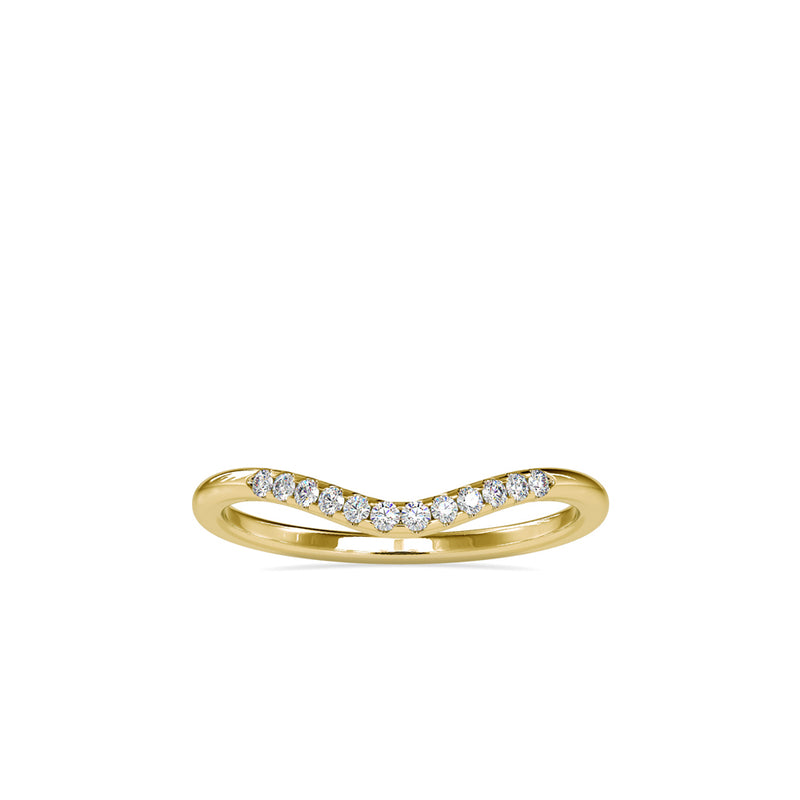 Selena Round Diamond Ring Yellow gold