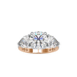 Selene Circle Engagement Ring Rose gold
