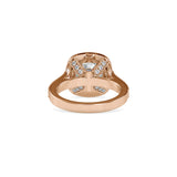 Hope Halo Stone Diamond Ring Rose gold