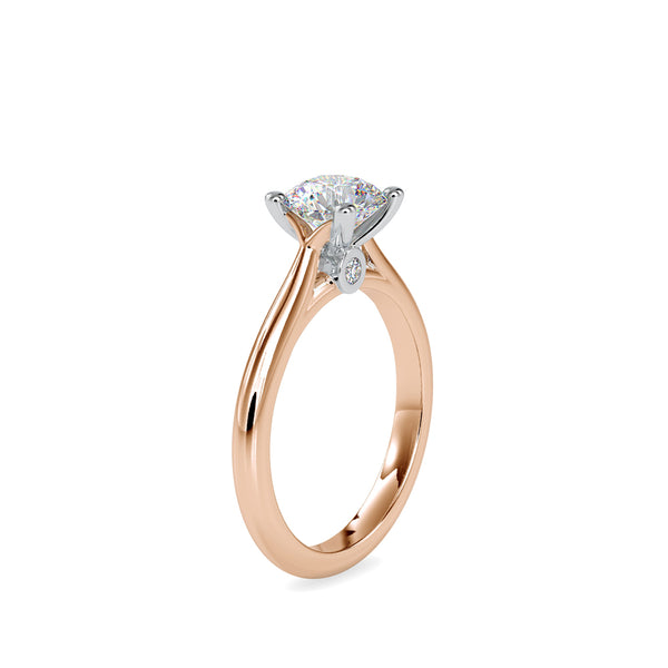 Demetra Diamond Stone Engagement Ring Rose gold