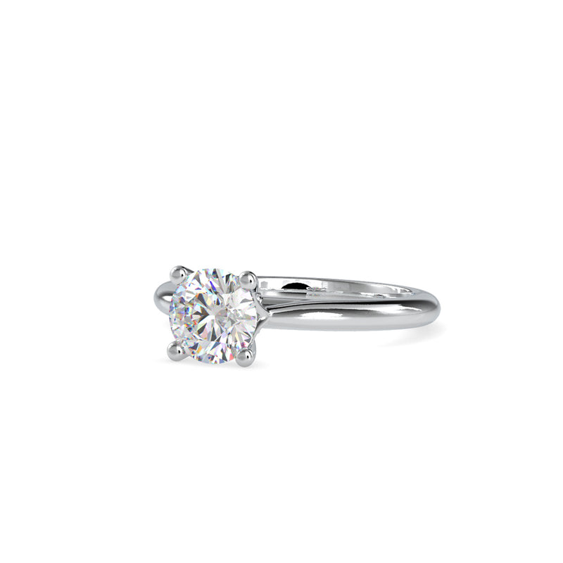 Demetra Diamond Stone Engagement Ring White gold