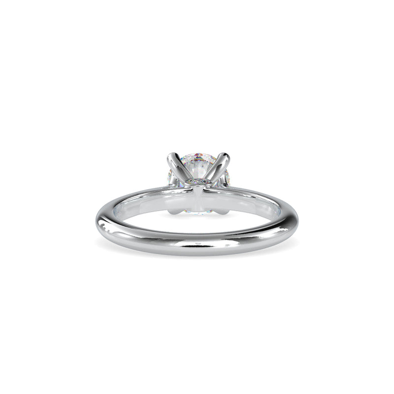 Demetra Diamond Stone Engagement Ring White gold