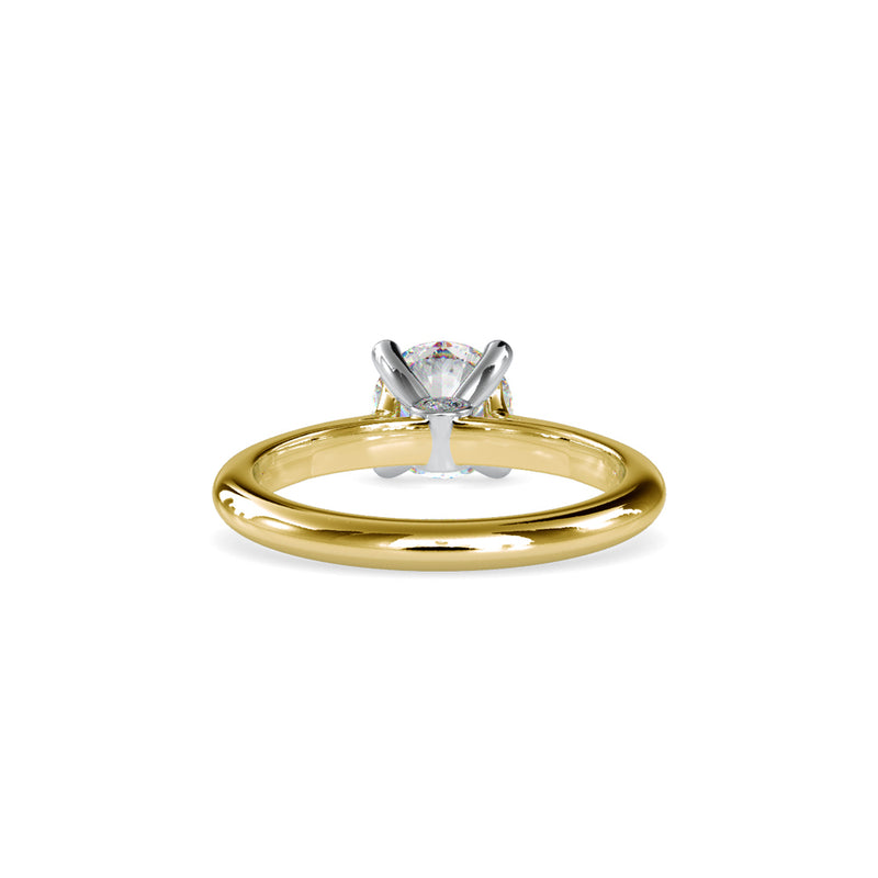 Demetra Diamond Stone Engagement Ring Yellow gold