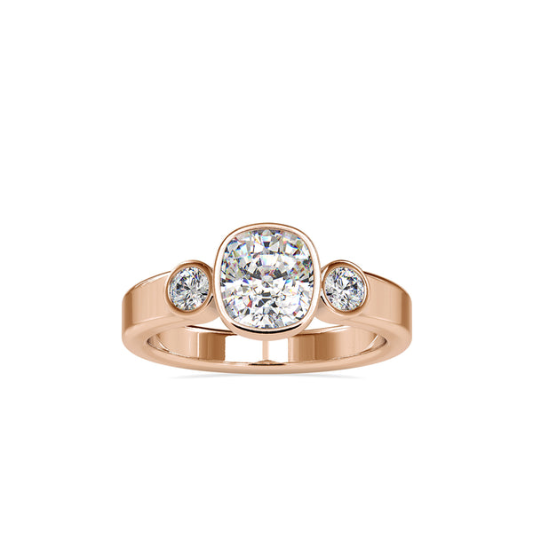 Brig Beast Diamond Engagement Ring Rose gold