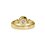 Brig Beast Diamond Engagement Ring Yellow gold