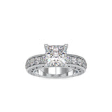 Vesta Stone Diamond Engagement Ring Platinum