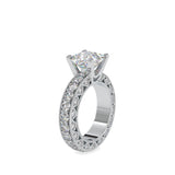 Vesta Stone Diamond Engagement Ring Platinum