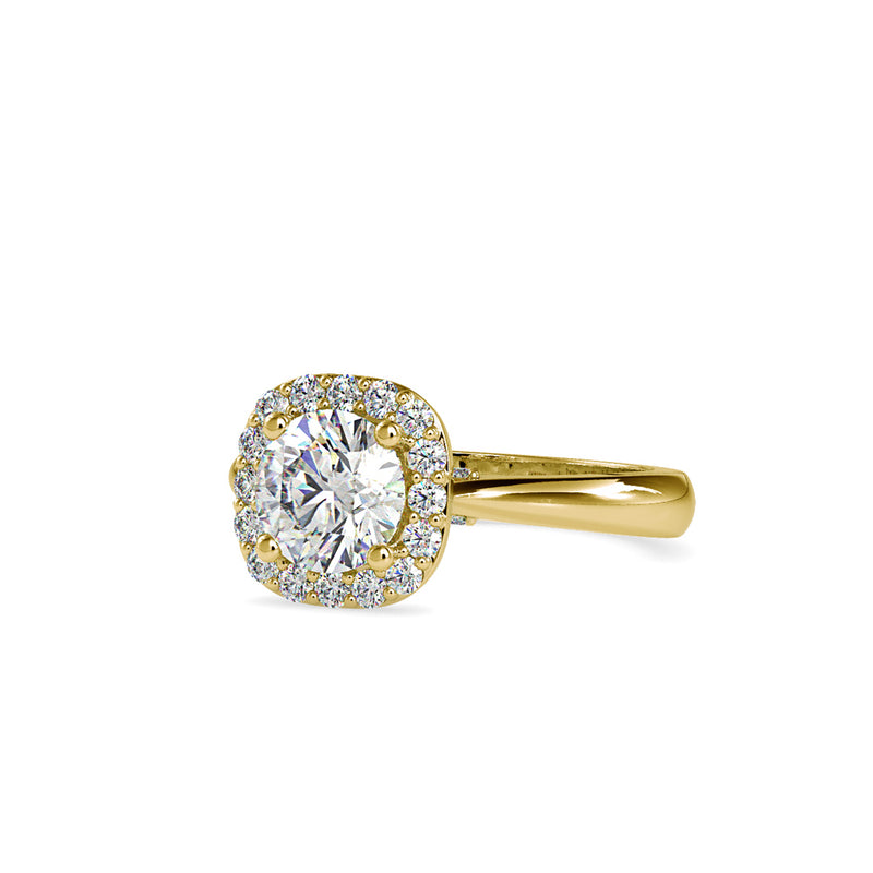 Attic Blox Diamond Engagement Ring Yellow gold