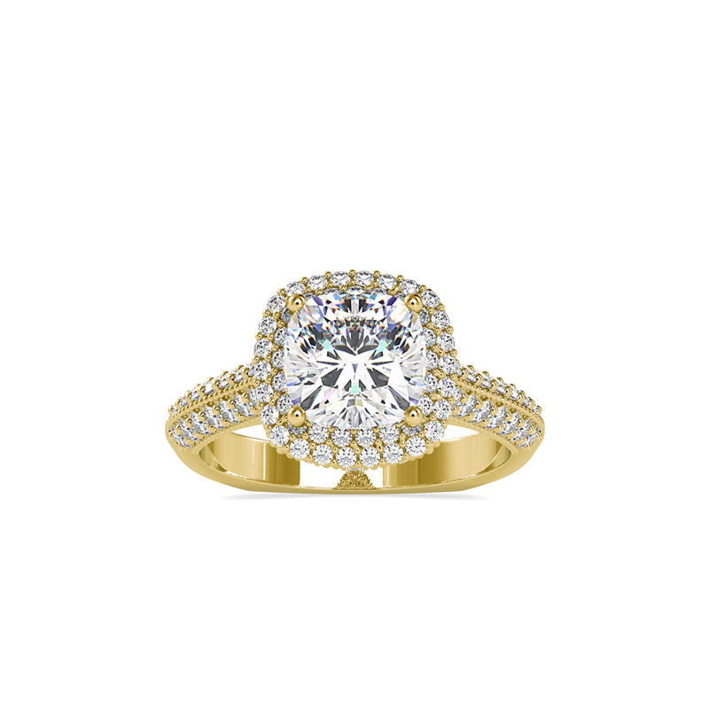 Vesta Ancient Diamond Ring Yellow gold