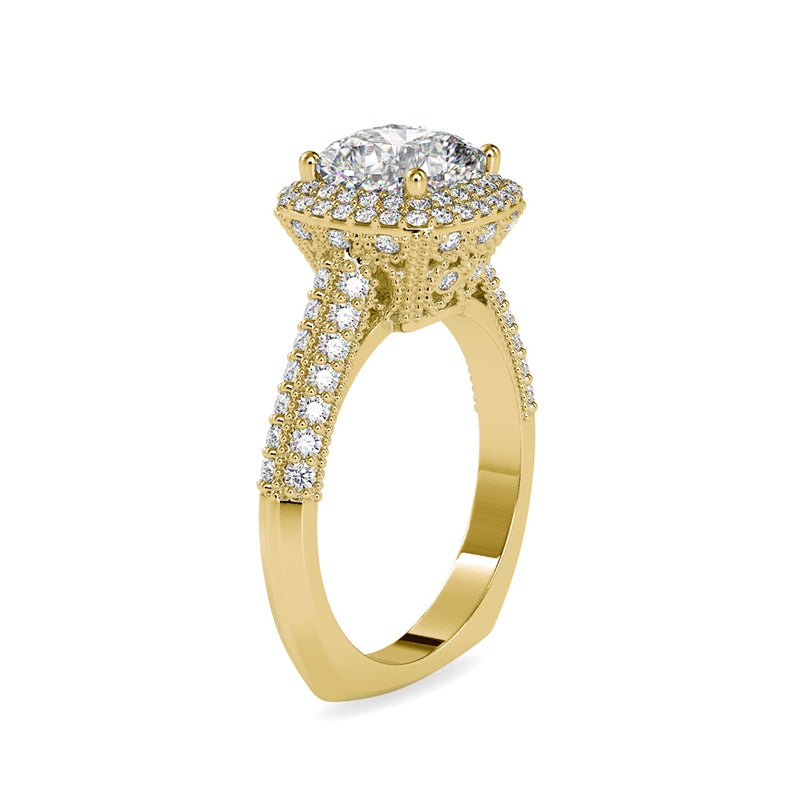 Vesta Ancient Diamond Ring Yellow gold