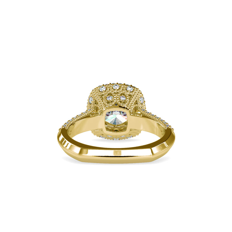 Vesta Ancient Diamond Ring Yellow gold