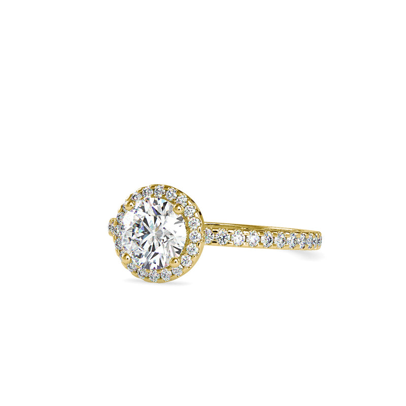 Dynasity Angel Diamond Ring Yellow gold