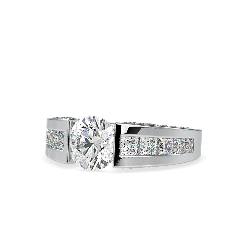 Prision Diamond Engagement Ring White gold