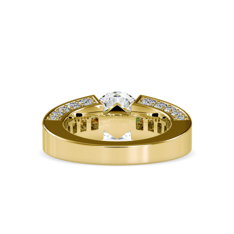 Prision Diamond Engagement Ring Yellow gold