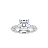 Celestial Cushion Diamond Ring Platinum