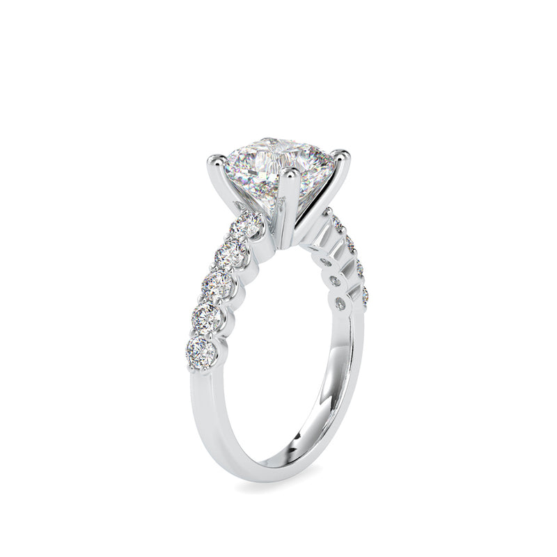 Celestial Cushion Diamond Ring Platinum