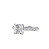 Celestial Cushion Diamond Ring Platinum