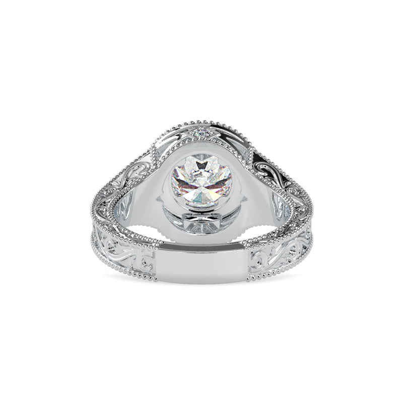 Majesty Halo Diamond Ring Platinum