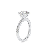 Mary Prong Diamond Ring White gold