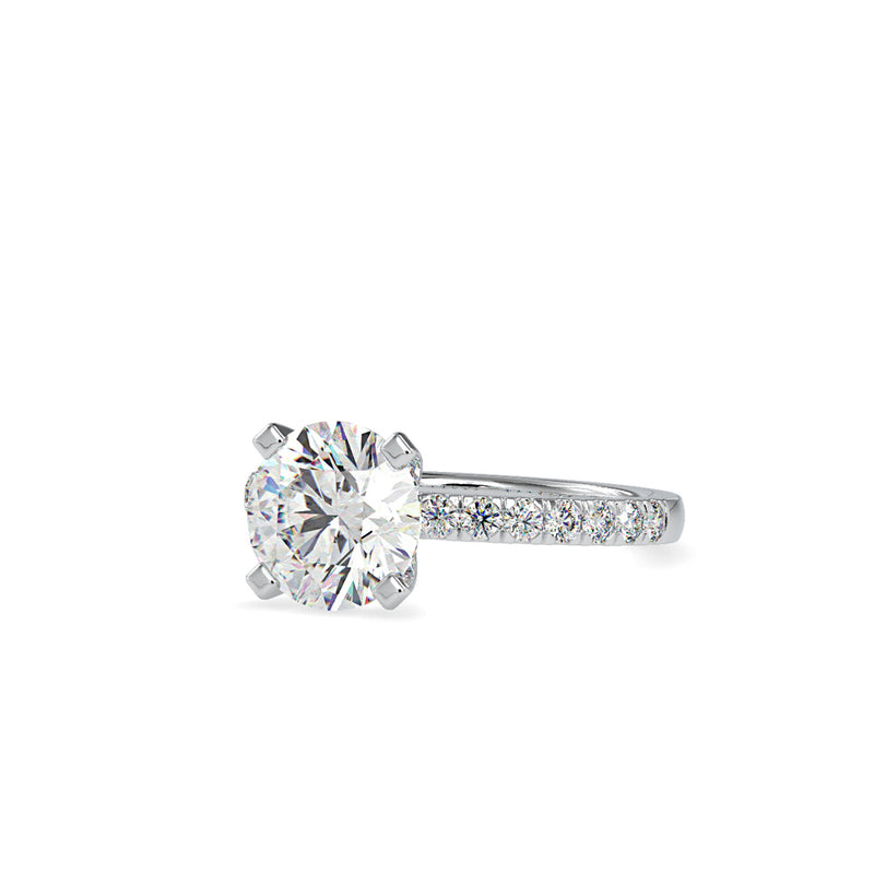 Mary Prong Diamond Ring White gold