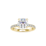 Mary Prong Diamond Ring Yellow gold