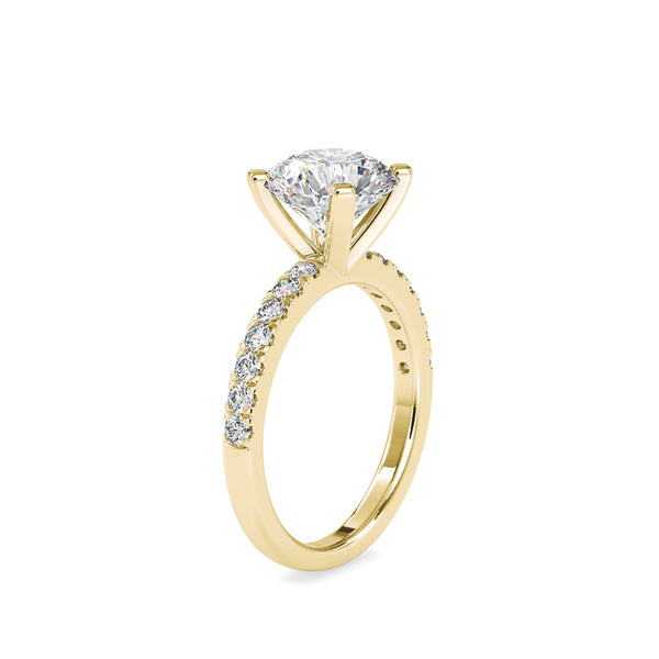 Mary Prong Diamond Ring Yellow gold