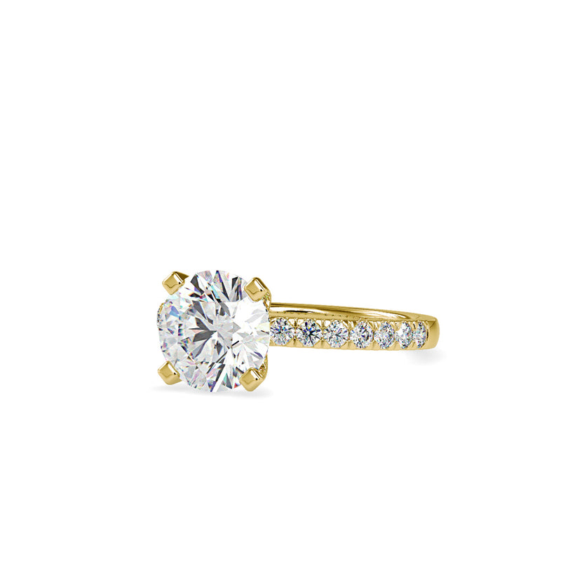 Mary Prong Diamond Ring Yellow gold