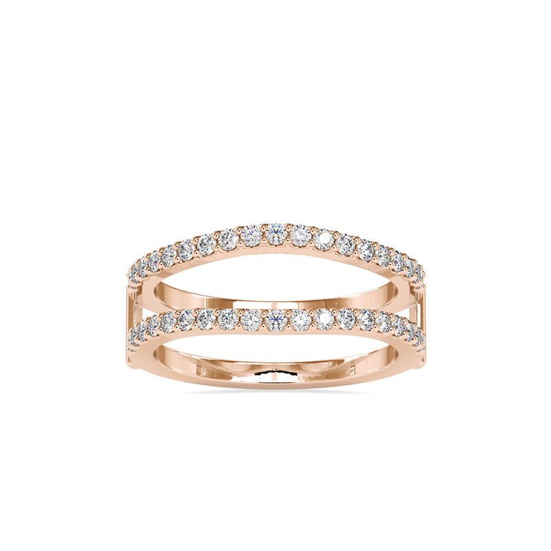 Naptune Diamond Engagement Ring Rose gold