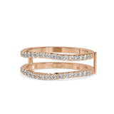 Naptune Diamond Engagement Ring Rose gold