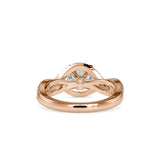 Infinity Prong Diamond Ring Rose gold