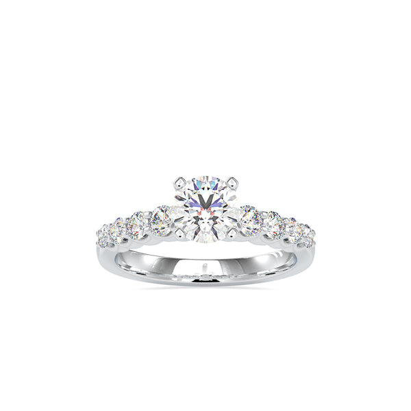 Armelle Diamond prong Engagement Ring Platinum