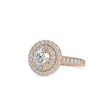 Orion Round Diamond Engagement Ring Rose gold