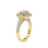 Orion Round Diamond Engagement Ring Yellow gold