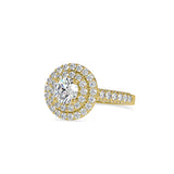 Orion Round Diamond Engagement Ring Yellow gold