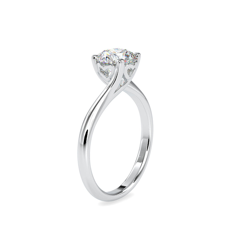 Nettles Curvy Diamond Ring Platinum