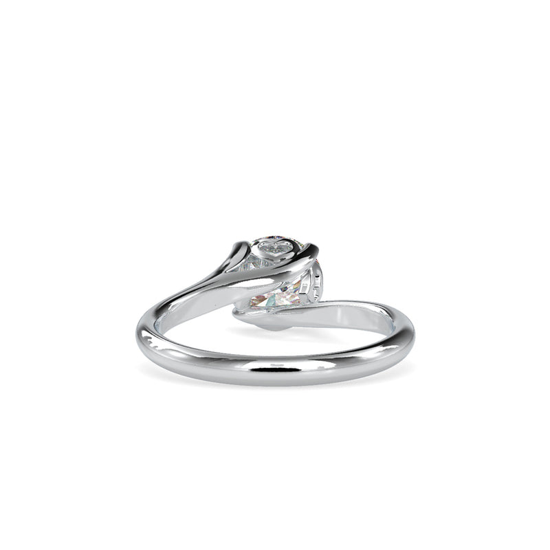 Nettles Curvy Diamond Ring White gold