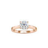 Juniper Prong Diamond Ring Rose gold