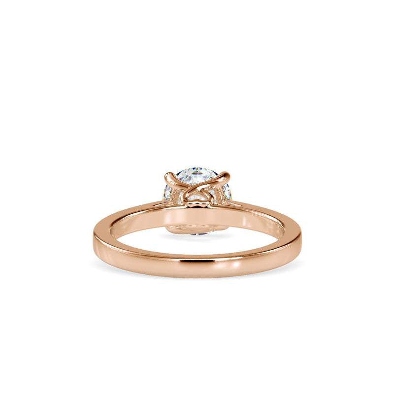 Juniper Prong Diamond Ring Rose gold