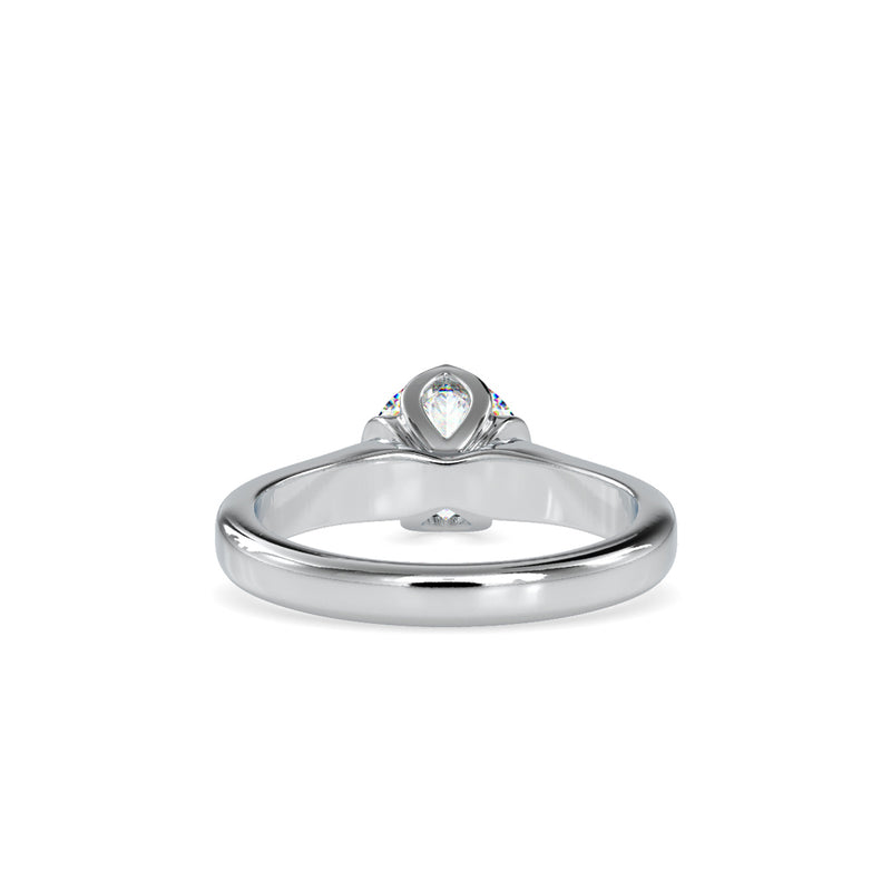 Leith white Diamond Engagement Ring Platinum