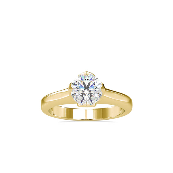 Leith white Diamond Engagement Ring Yellow gold