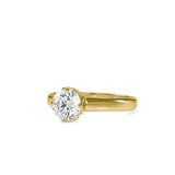 Leith white Diamond Engagement Ring Yellow gold