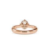 Speckle Soliataire Diamond Prong Ring Rose gold