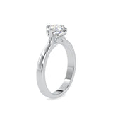 Speckle Soliataire Diamond Prong Ring White gold