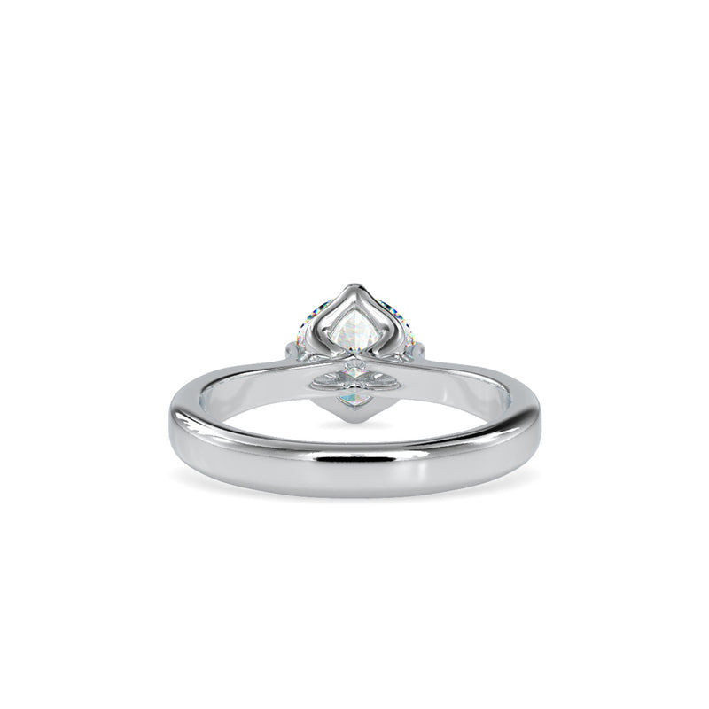 Speckle Soliataire Diamond Prong Ring Platinum