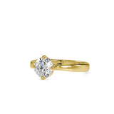 Speckle Soliataire Diamond Prong Ring Yellow gold