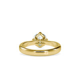 Speckle Soliataire Diamond Prong Ring Yellow gold