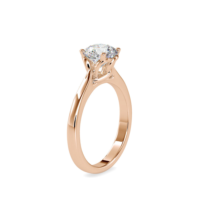 Famino SIngle Diamond Ring Rose gold